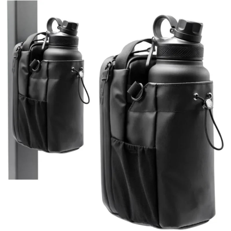 Magnetic Water Bottle Carrier Bag | Large Capacity | Gym, Hiking & Outdoor Essentials