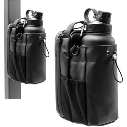 Magnetic Water Bottle Carrier Bag | Large Capacity | Gym, Hiking & Outdoor Essentials