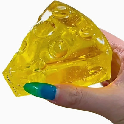 Squishy Honey Cheese Square Fidget Toy – Super Soft Mochi Stress Relief Squeeze Toy