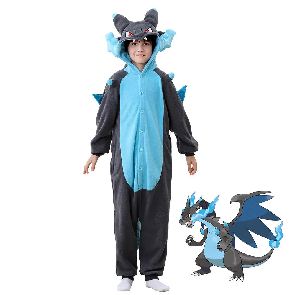 Kids Dragon Halloween Costume – Anime Cosplay Onesie Jumpsuit
