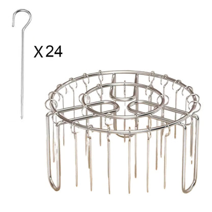 Vertical Skewer Grill Rack | Stainless Steel BBQ & Air Fryer Stand | 12, 24 or 49 Skewers