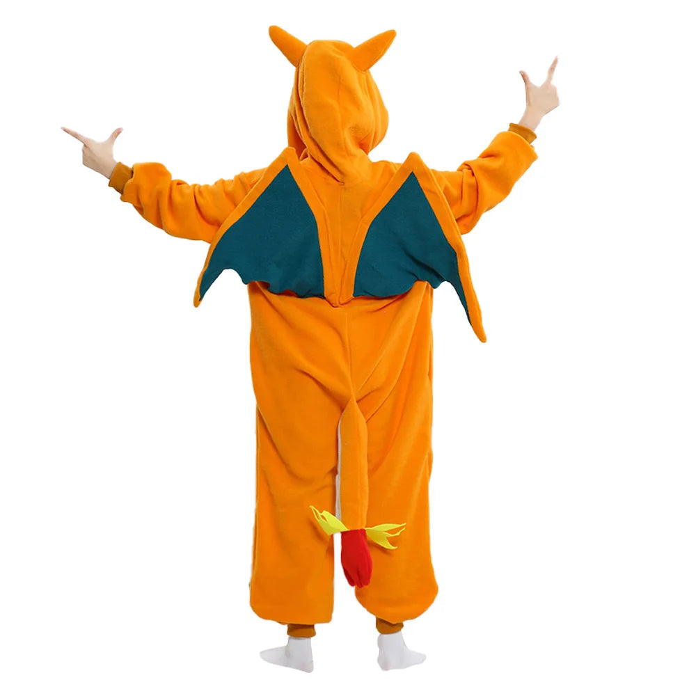 Kids Dragon Halloween Costume – Anime Cosplay Onesie Jumpsuit