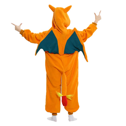 Kids Dragon Halloween Costume – Anime Cosplay Onesie Jumpsuit