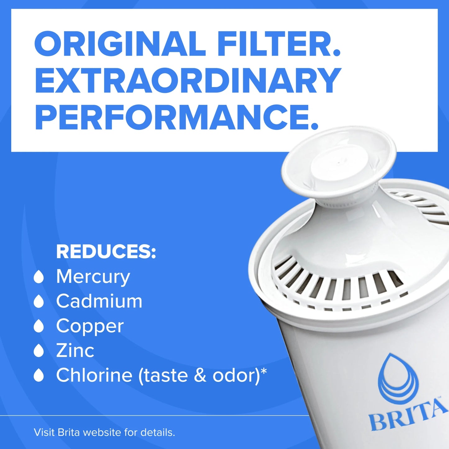 10 Cup Large Plastic Water Filter Pitcher, White, BPA Free with 1 Standard  Filter