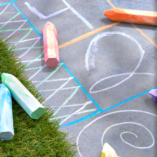 48 Count Multicolor Sidewalk Chalk Set