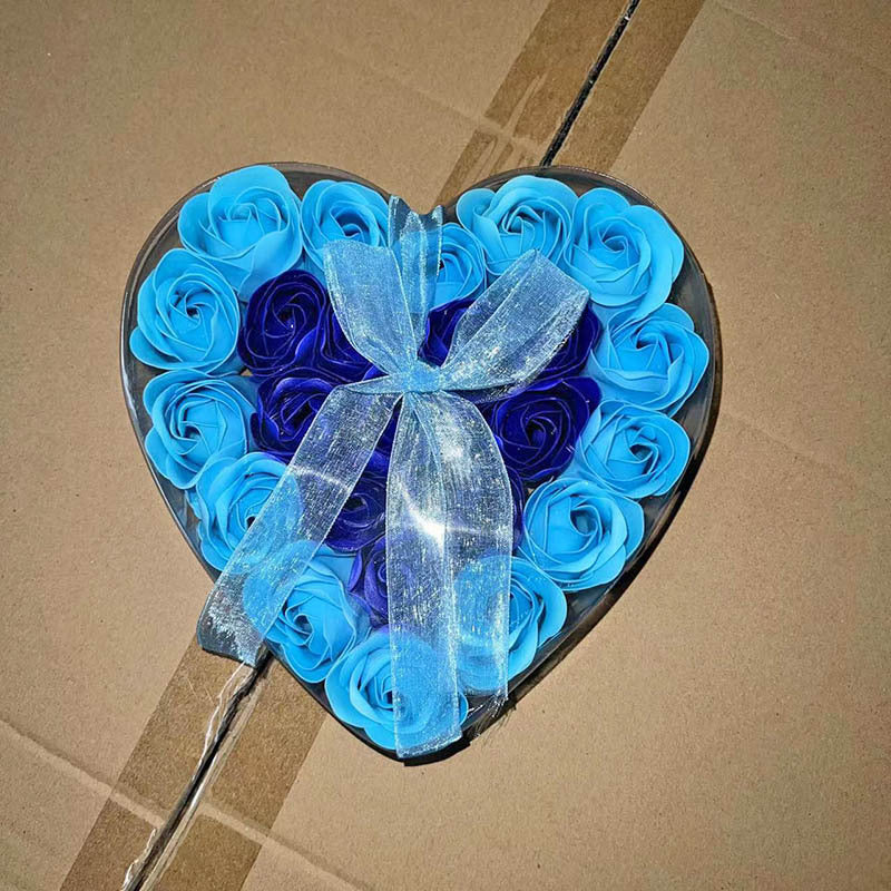 Rose-scented soap heart-shaped gift box - Myjj Essentials