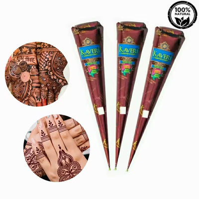 Organic Henna Powder – 100% Natural & Chemical-Free | 1pc or 3pc Set