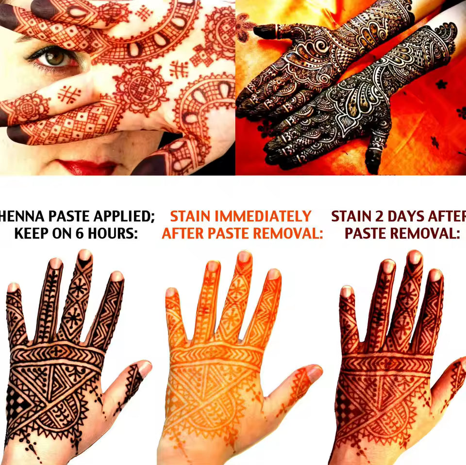 Organic Henna Powder – 100% Natural & Chemical-Free | 1pc or 3pc Set